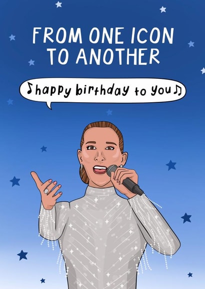 Funny Birthday Card - Céline Dion Paris Olympics - Iconic Popstar Comeback created by Running with Scissors