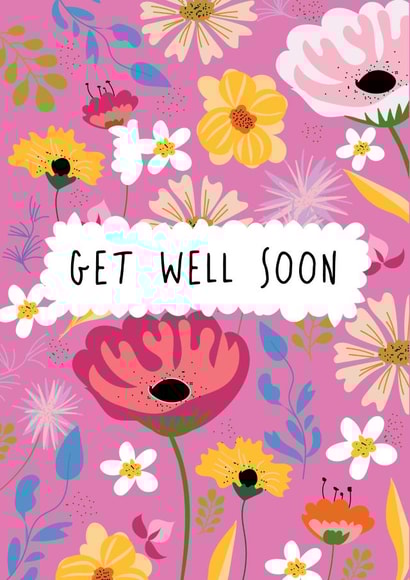Pretty Get Well Soon Card - For Her - Floral created by @Laura Lonsdale Designs