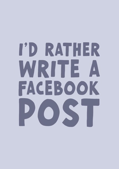 Funny Birthday Card - Facebook Post created by Forever Blessed