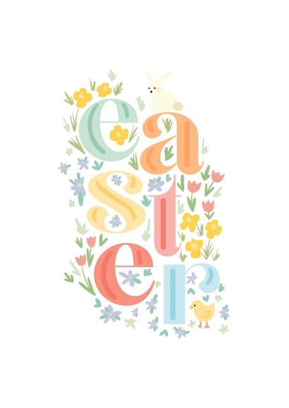 Cute Easter card for a loved one created by Hudson meet Rose