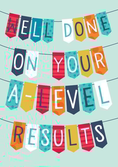 Classic Congratulations Card - Well Done On Your A-Level Results created by The Boy and the Bear