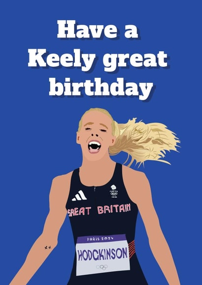Funny Birthday Card - Have a Keely Great Day! created by Quinton cards