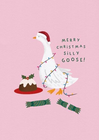 Cute Christmas Card - Silly Goose created by Studio Mads