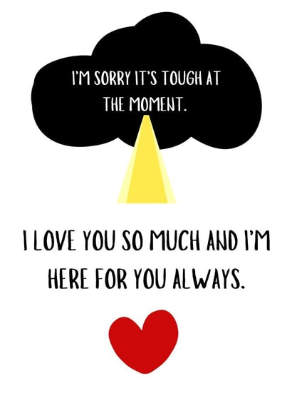 Heartfelt Mental Health Support Card - Thinking Of You created by Mindful Cards