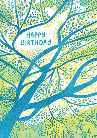 Arty Birthday Card - Nature - Colourful created by Emma Enticknap