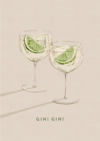 Classic Congratulations Card - Gin - Cheers created by @doublepea_designs