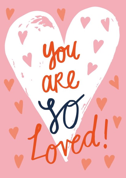 Cute Friendship / Anniversary Card For Loved Ones - You Are So Loved! created by @VickyYorkeDesigns