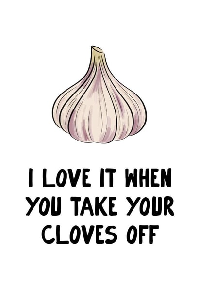 Cheeky Anniversary Card - I Love It When You Take Your Cloves Off created by Hey Bungalow Designs