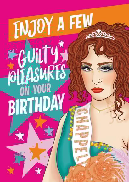 Fun Celebrity Birthday Card - Chappell Roan - Guilty Pleasure created by Atwood & Atwood