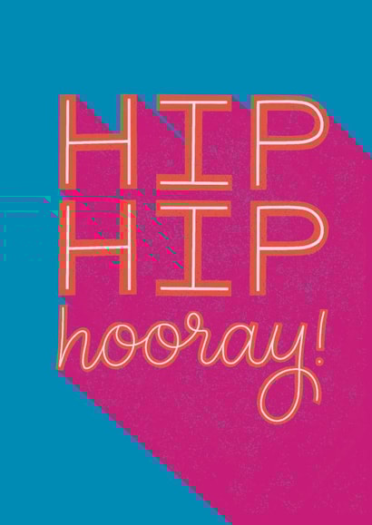 Hip Hip Hooray! Colourful Celebration Card created by Rebecca Duncan