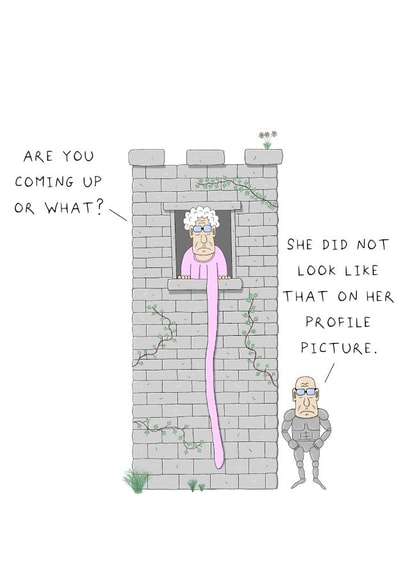 Funny Birthday/Anniversary Card - Profile Picture - Catfish created by AJS STUDIOS