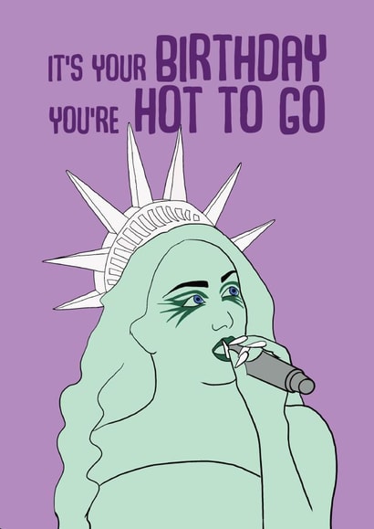 Fun Birthday Card - Chappell Roan - Hot To Go created by Aura Designs