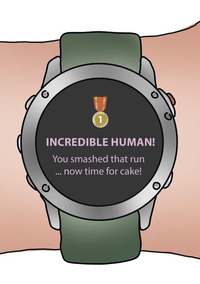 Perfect card for those smashing their running goals! created by Gillian Panter