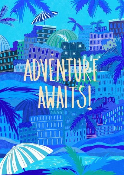 Classic Leaving Card - Adventure Awaits! created by march & butler