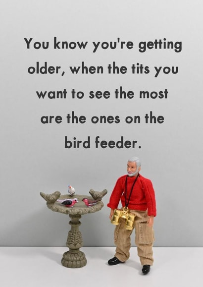 Funny Birthday Card - Bird Feeder created by Bold & Bright Cards