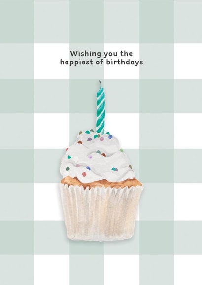 Classic Birthday Card - Cupcake - Hand Drawn created by lil wabbit