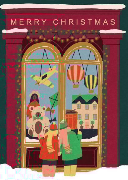 Classic Christmas Card - For Kids - Toyshop created by Laura Darrington Design Ltd.