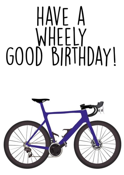 Punny Bike Birthday Card created by Niamh Murphy