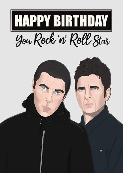 Trending Birthday Card - Oasis - Rock N Roll Star created by @PoppyCardDesigns