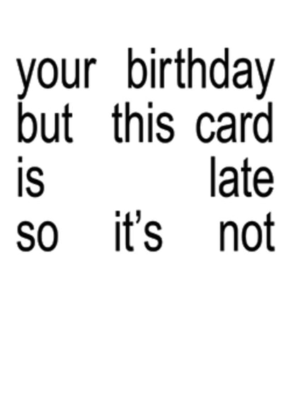Funny brat belated birthday card created by Telephasic