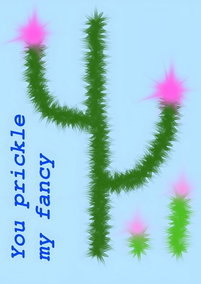 Cute cactus card created by Hannah Wilkinson-Jones