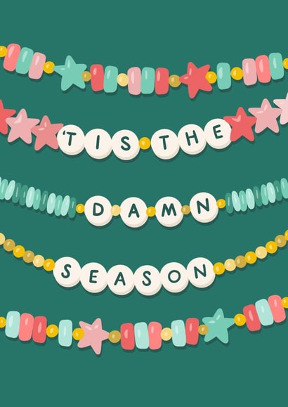 Cute Christmas Card- Taylor Swift - Friendship Bracelets created by Soggy Day Studio