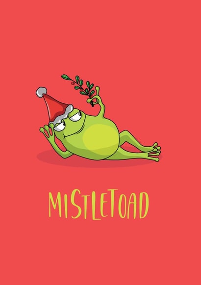 Funny Christmas Card - Toad - Mistletoad created by JoyGreets