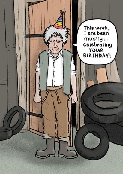 Comedy Fast Show Inspired Birthday Card created by Carl Batterbee