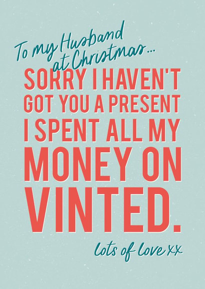 Funny Christmas Card - For Husband - Vinted created by Sweetlove Press