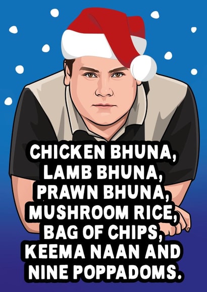 Funny Christmas Card - Gavin And Stacey - Smithy - Curry Order created by All Things Banter