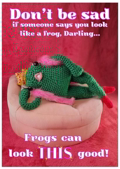 Self-love Reminder Card - Fabulous Frog created by Moira Allen