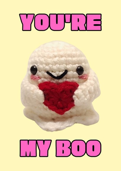 Spooky Cute Anniversary / Valentine's Card - You're My Boo created by Moira Allen