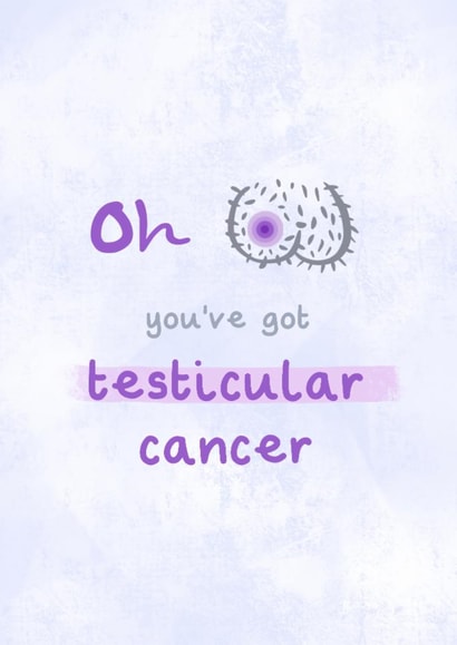 Heartfelt Get Well Card - Testicular Cancer created by Paperleaf Studios