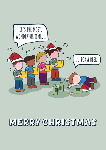 Funny Pun Christmas Card for you to send to your friends and family created by Bradley Priday