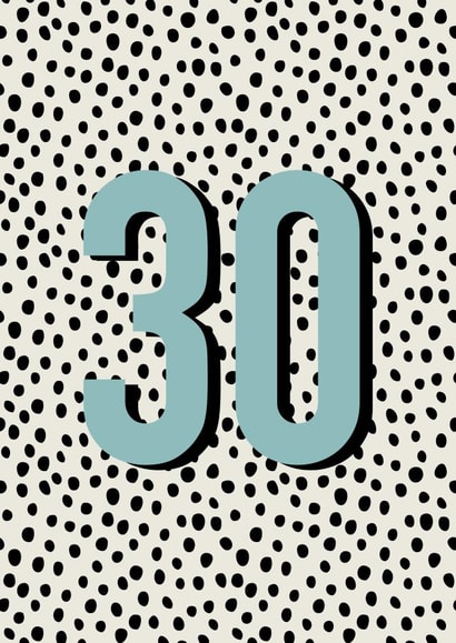 Classic Birthday Card - For Her - 30th created by Hey Ves Designs