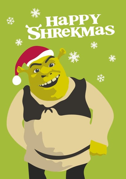 Funny Christmas Card - Shrekmas - Shrek created by emily.reevedesigns