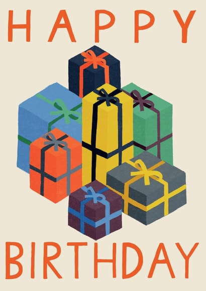 Retro Birthday Card - For Him - Presents Gifts created by Laura Darrington Design Ltd.