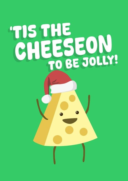 Funny Christmas Card - Pun - Cheese created by PopDogShop
