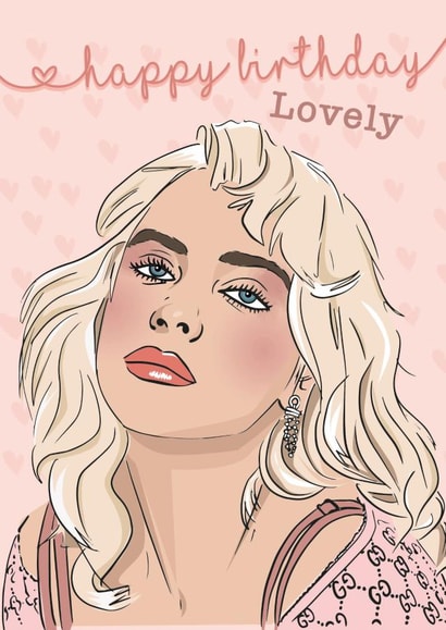 Pretty Birthday Card - Billie Eilish - Lovely created by Rulu
