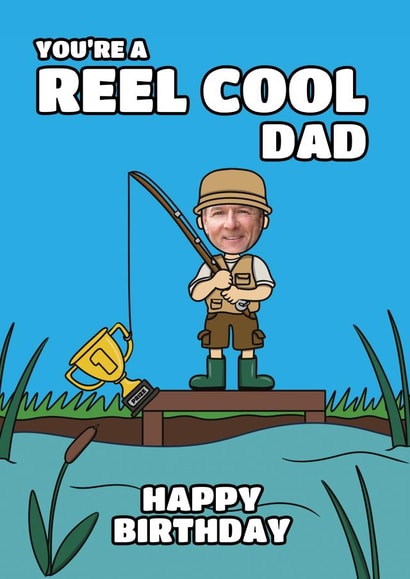 Funny Birthday Card - For Dad - Fishing created by @Cupsie's Creations