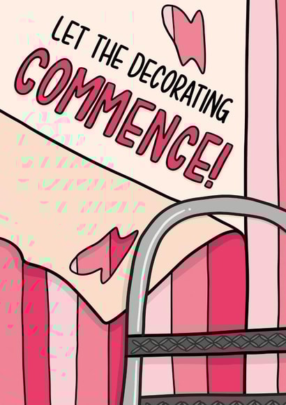 Cute New Home Card - Ladder - Let The Decorating Commence! created by TeePee Creations