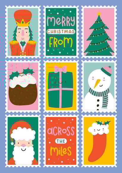 Cute Christmas Card - Stamps - From Across The Miles created by Joanne Hawker