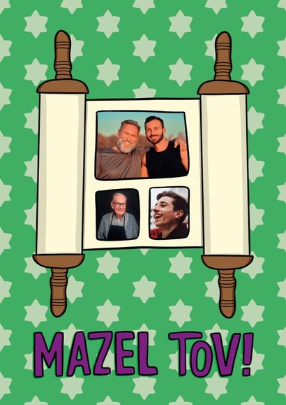 Bar Mitzvah Card - For Him - Torah created by TeePee Creations