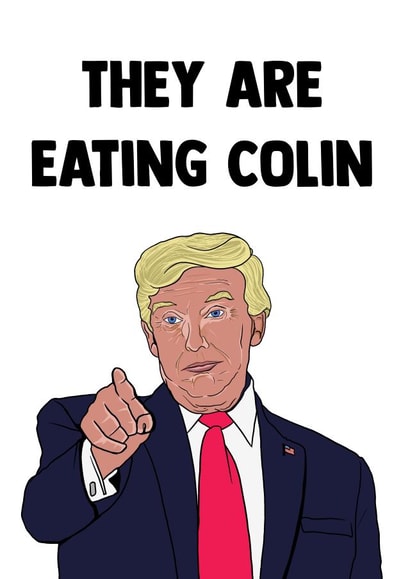 Funny Birthday Card - Donald Trump - Colin The Caterpillar - Cake created by Doublea