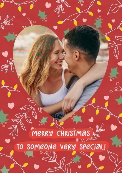 Cute Christmas Card - To Someone Very Special - Holly created by @hollielonglanddesigns