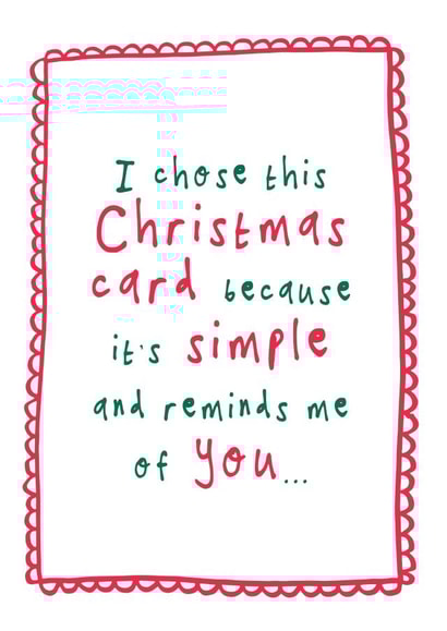 Funny Christmas Card - Simple - Cheeky Banter created by Bow & Bell
