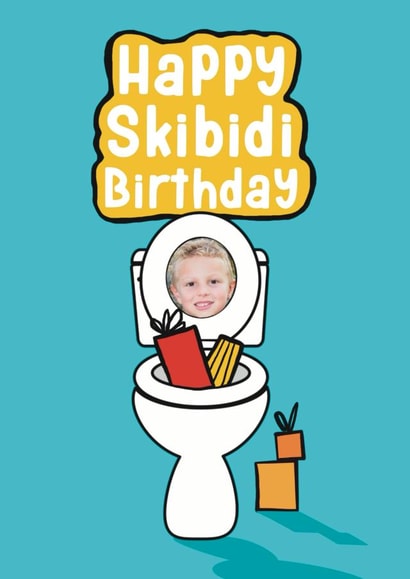 Funny Birthday Card - Skibidi Toilet - Gen Z - Slang created by Giddy Kipper