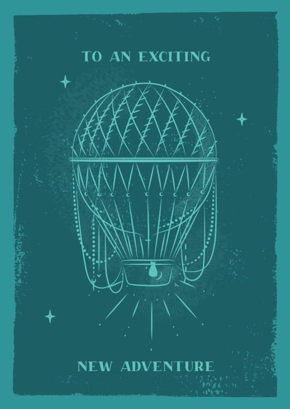 Pretty Leaving Card - To An Exciting New Adventure created by Feel Good Supplies