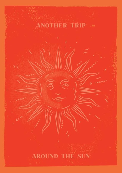 Pretty Birthday Card - Another Trip Around the Sun created by Feel Good Supplies