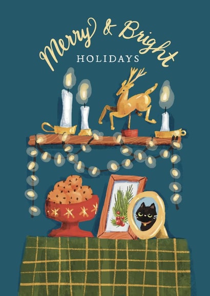 Cute Christmas Card - Merry and Bright - Hygge Holidays created by Julep and Trubbs